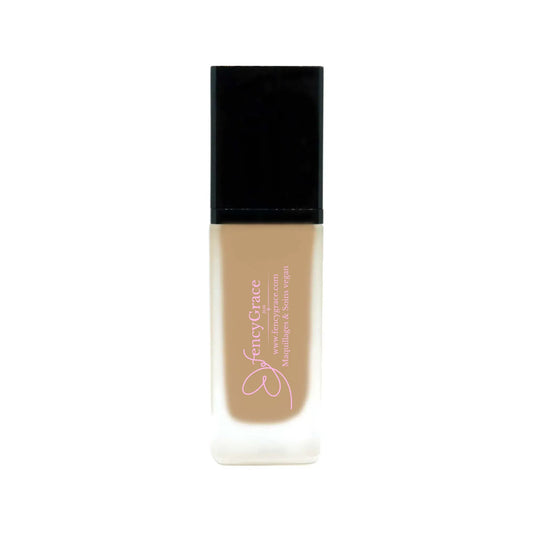 Foundation - Spiced - FK 112 - Fond de teint liquide • Mélange botanique • Protection solaire naturelle • Cosmétiques aux minéraux de la Terre Végane - Fencygrace